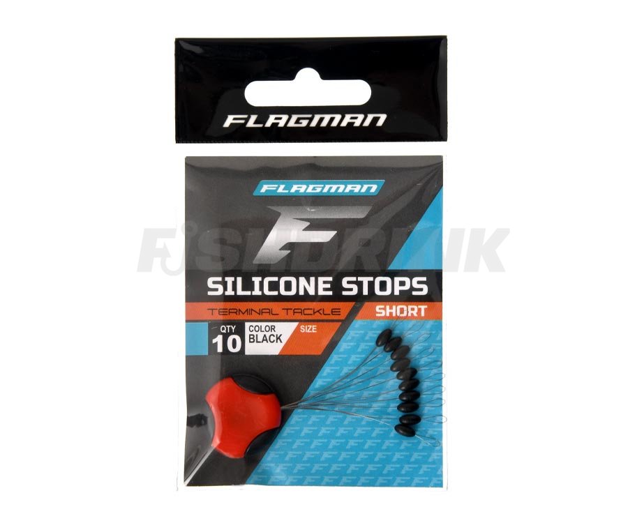 Стопори для жилки короткі Flagman Silicon Short Stops L