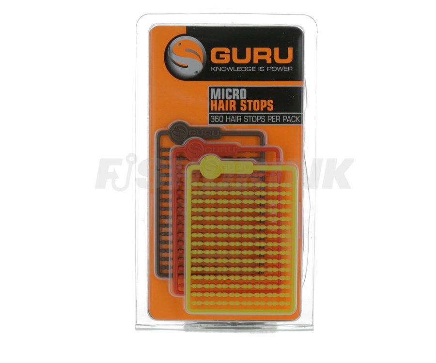Стопор пластик Guru Micro Hair Stops-Red, Brown, Yellow