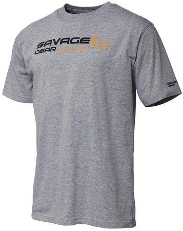 Футболка Savage Gear Signature Logo T-Shirt L ц:grey melange
