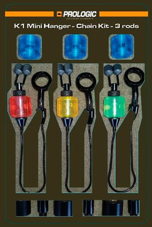 Набір свінгерів Prologic K1 Mini Hanger - Chain Kits 3 rod red/yellow/green/blue
