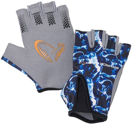 Рукавиці Savage Gear Marine Half Glove L к:sea blue