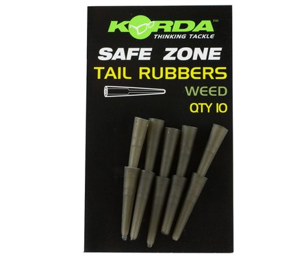 Трубка-фиксатор для клипсы Korda Safe Zone Rubbers Weed, Weed, 10, для кліпси