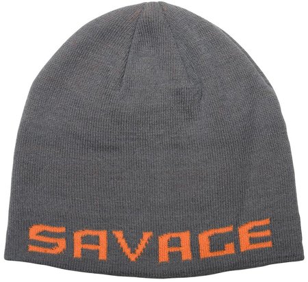 Шапка Savage Gear Logo Beanie One size к:rock grey/orange