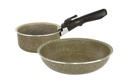 Набор посуда большая со съемным рукам, Trakker, из 2-х элементов: сотейник (20cm x 8.8cm) + сковорода (28cm x 5cm)