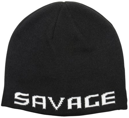 Шапка Savage Gear Logo Beanie One size к:black/white