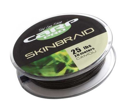 Повідковий матеріал в оболнці Carp Pro Skinbraid Camo 20 м 25 lb