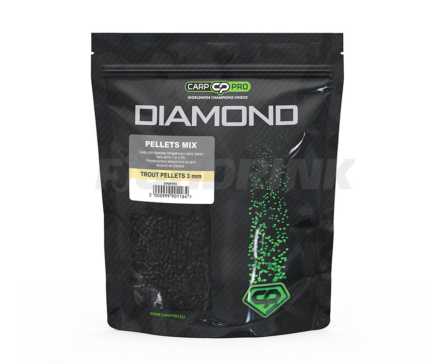 Пелетс Carp Pro Diamond Trout Pellets Mix 3мм 1кг