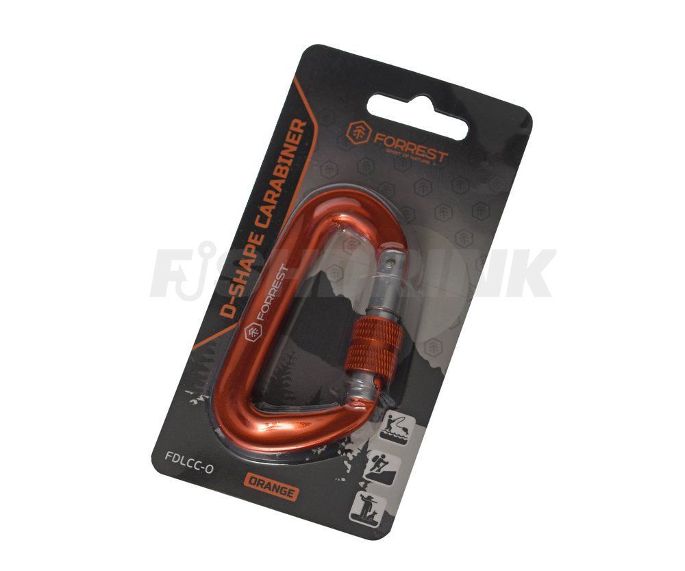 Карабін Forrest D-shape Lorck Climbing Carabiner 81x50мм Orange