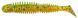 Силикон Reins Bubbling Shad 3" B61 Chart Pepper/Motoroil Red Gold (6шт/уп)