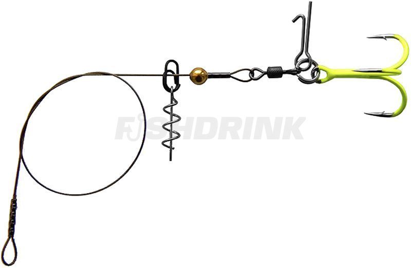 Pike Rig Spring Монтаж Gurza Stinger Pike Rig ST36 №1 (1шт) ц:chartreuse - FishDrink ...