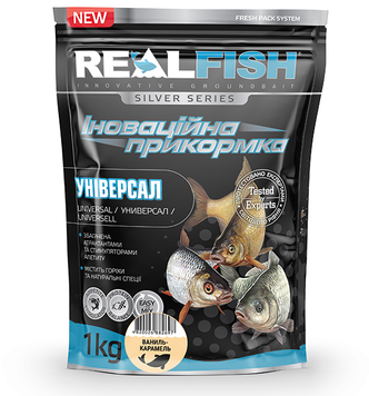 Подкормка Real Fish "УНИВЕРСАЛ" Ваниль-Карамель