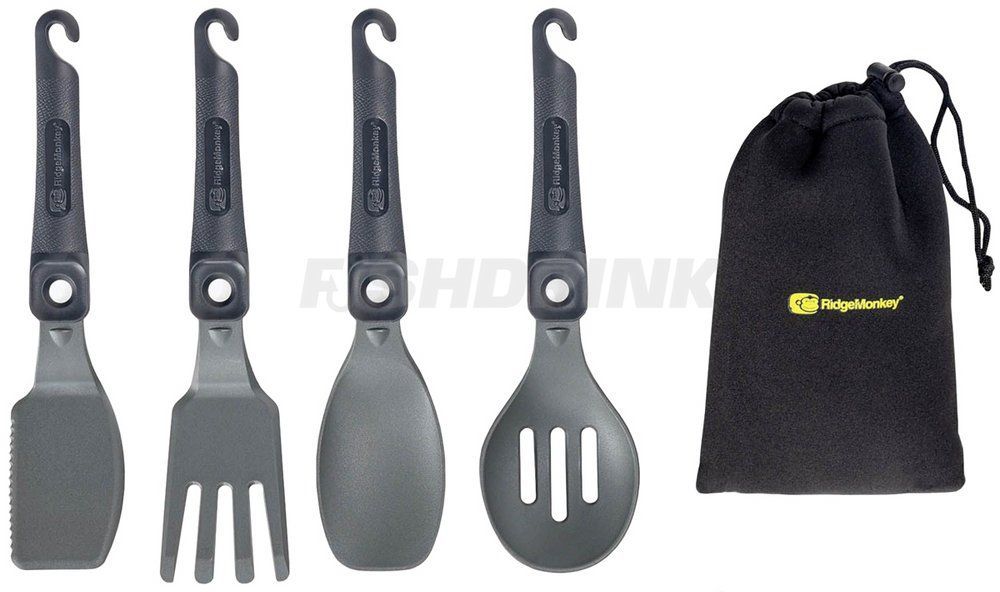 Набір столових приладів RidgeMonkey Q-Lock Utensil Set
