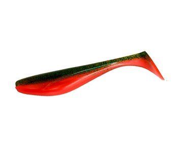 Wizzle Shad 5" (4pcs.), #203 - Green Pumpkin/Flo Chartreuse