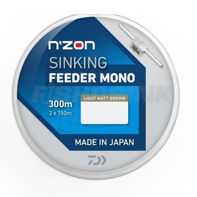 Леска Daiwa N`Zon Sinking Feeder Mono Brown 300m 1.69kg 0.16mm (12405-016)