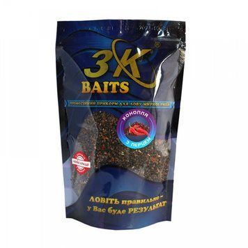 Зерна коноплі 3KBaits &laquo;Конопля з перцем&raquo; (гостра) 400 г.