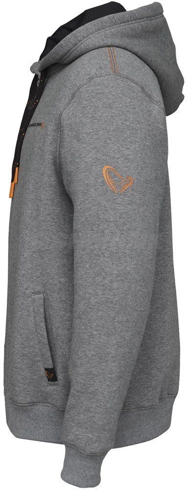 Реглан Savage Gear Classic Zip Hoodie XXL Grey Melange