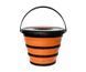 Ведро силиконове с крышкой Forrest Folding Bucket Orange with cover 10л