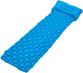 Каремат надувний Skif Outdoor Bachelor Ultralight. Розмір 196х56х5 см. Blue