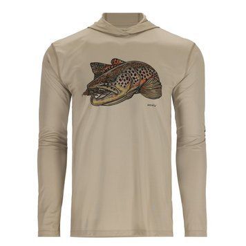 Худі Simms Tech Hoody - Artist Series Stone/Brown Trout S (13521-1110-20)