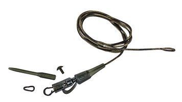 Оснащення коропова Prologic Safety Clip QC Link Metal Core Leader 80 cm 45 lbs 3 pcs