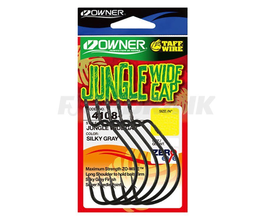 Крючки Owner Offset Jungle Wide Gap 4108 №4/0