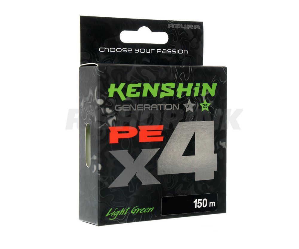 Шнур Azura '25 Kenshin X4 150м Light Green #0.4 0.104мм