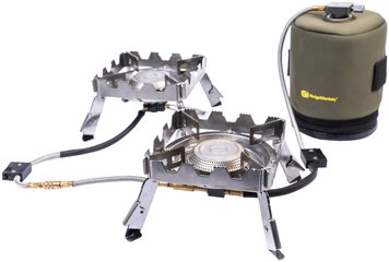 Газовий пальник RidgeMonkey Quad Connect Stove Pro Full Kit (набір 2 шт)