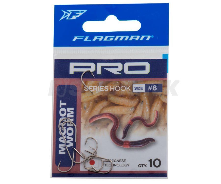 Крючки Flagman Maggot Worm Pro №8