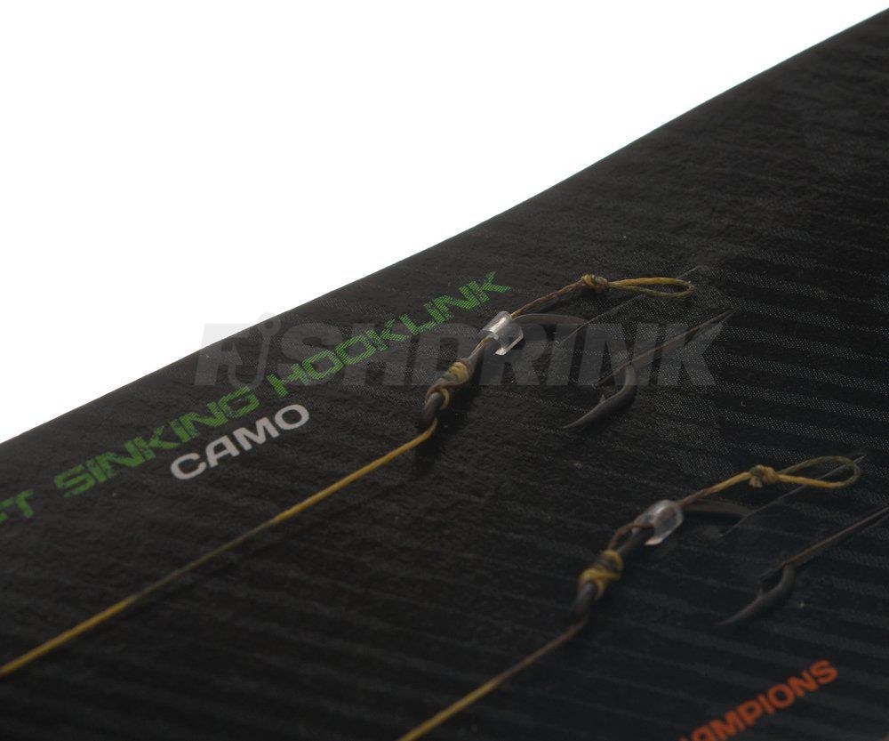 Готовий повідець Carp Pro Camo Hooklink 15см 25lb PTFE Wide Gape Сapture №10