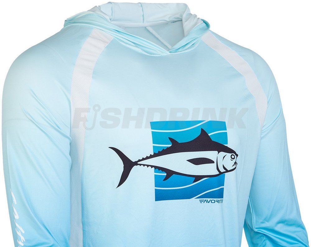 Реглан Favorite Hooded Jersey Tuna 2XL Блакитний
