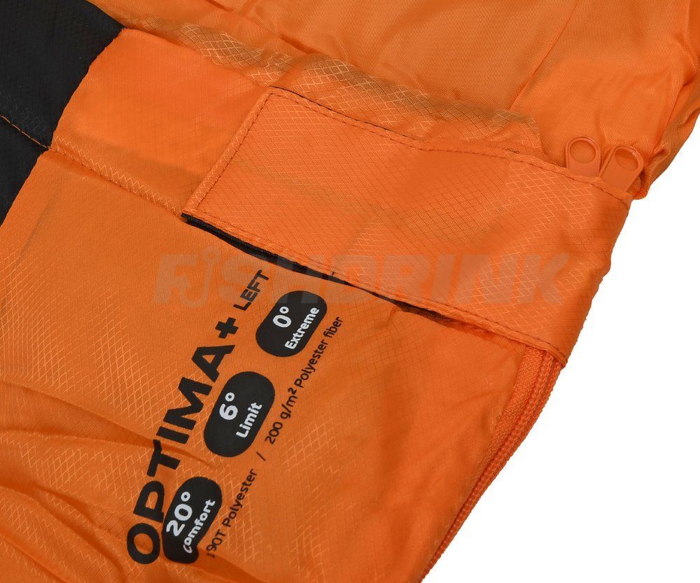Спальний мішок Forrest Optima+ 20&deg;C Sleeping Bag Orange-Black Right