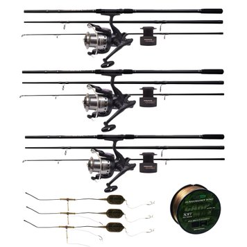 Карповый набор "CLASSIC" на 3 удилища FLAGMAN MAGNUM BLACK CARP 3.30 - 3lb, 10 в 1