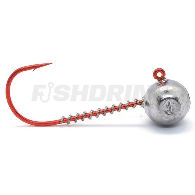 Джигголовка Jigger Fudo AB Red Jig 7/0 12гр (5шт/уп) (JHH-FURD7/0-12)