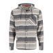 Рубашка Simms Santee Flannel Hoody Black/Slate Blanket Stripe