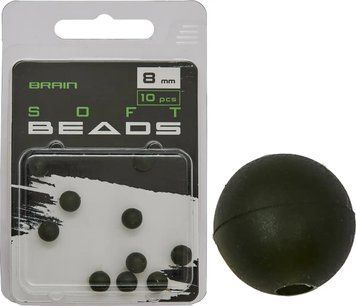 Намистина Brain Soft Beads 8mm (10 шт/уп) Green SGXA-CA01-8
