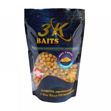 Спод микс 3KBaits &laquo;Зерновой МИКС ГОРОХ&raquo; (натуральный) 500 г.