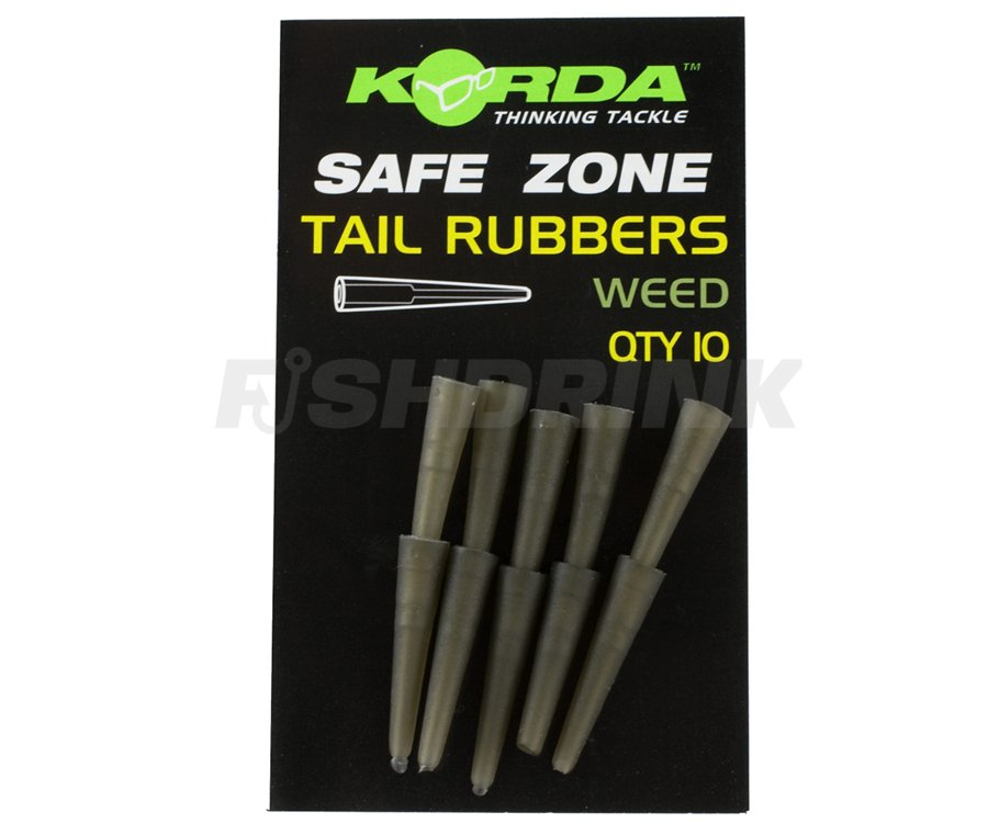 Трубка-фиксатор для клипсы Korda Safe Zone Rubbers Weed, Weed, 10, для кліпси