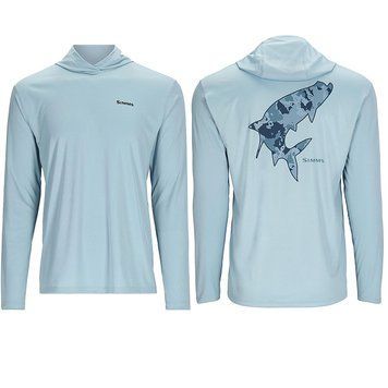 Худі Simms Tech Hoody - Artist Series Steel Blue/Tarpon S (13521-1164-20)