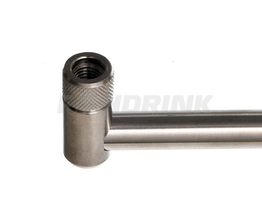 Буз-бар Carp Pro на 2 вудлища 2 Rod Stainless Steel Fixed Buzz Bar 12" 30см, 30 см, Нержавіюча сталь, 1, Цілісний