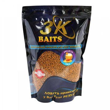 Пеллетс прикормочный Pellets 3KBaits 2мм (мед)