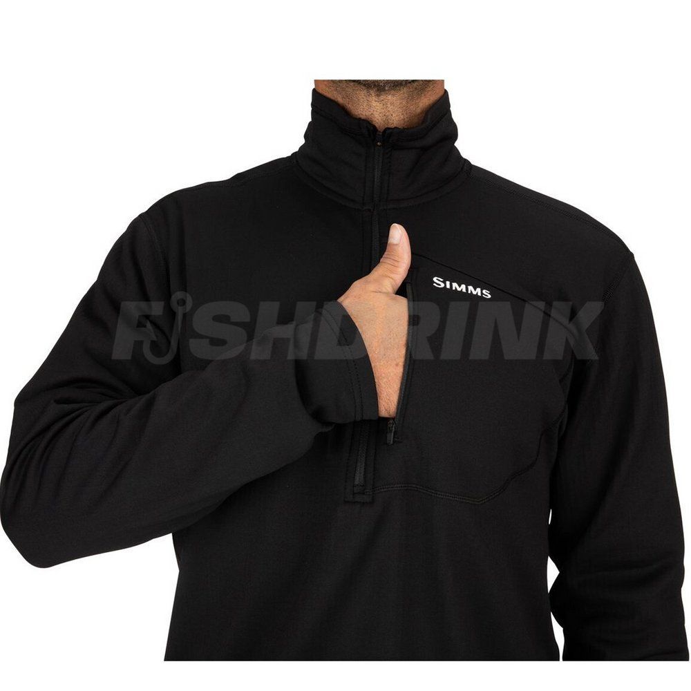 Реглан Simms Thermal 1/4 Zip Top Black