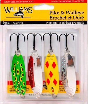 Набір блешень Williams Pike/Walleye 4-Pack Williams Kit