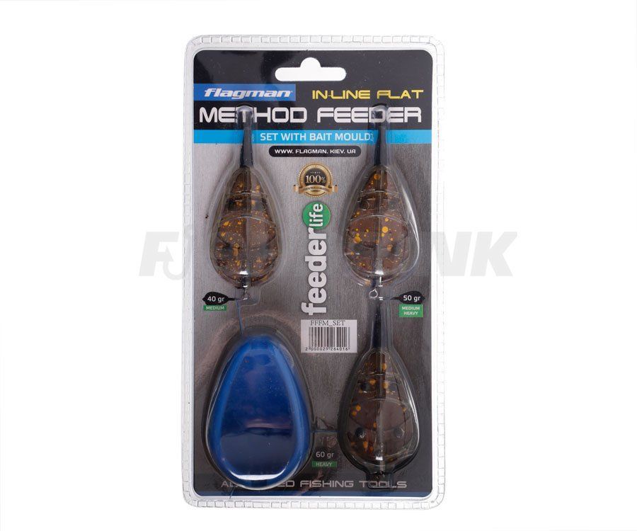 Hабор кормушек Flagman Flat Feeder Medium + Mould