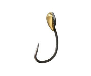 Мормишка літня паяна Flagman "Короп-Крапля" №17 Curved Shank BN #8 Латунь