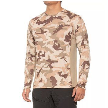 Реглан Simms SolarFlex Crewneck Prints Woodland Camo Sandbar L (12727-154-40)