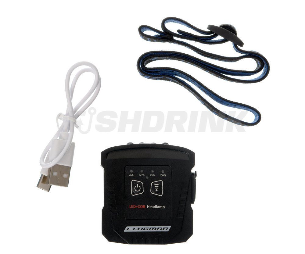 Ліхтарик налобний з кліпсою Flagman Hat Clip + Head Lamp 3+1 (sensor)