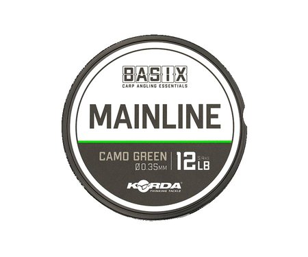 Жилка Korda Basix Main Line 0.35мм 500м 12lb Camo green