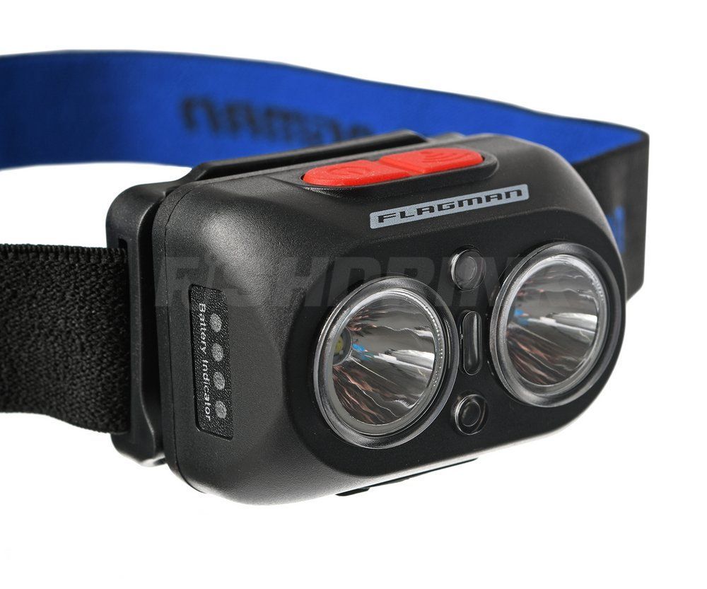 Налобний ліхтар Flagman HeadLamp White+UV (Purple)