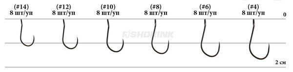 Крючок Decoy Area Hook II Red #10 (8 шт/уп)