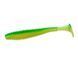 Виброхвост Flagman Mystic Fish Fat 3.8" #1527 Lime/Lime Chartreuse